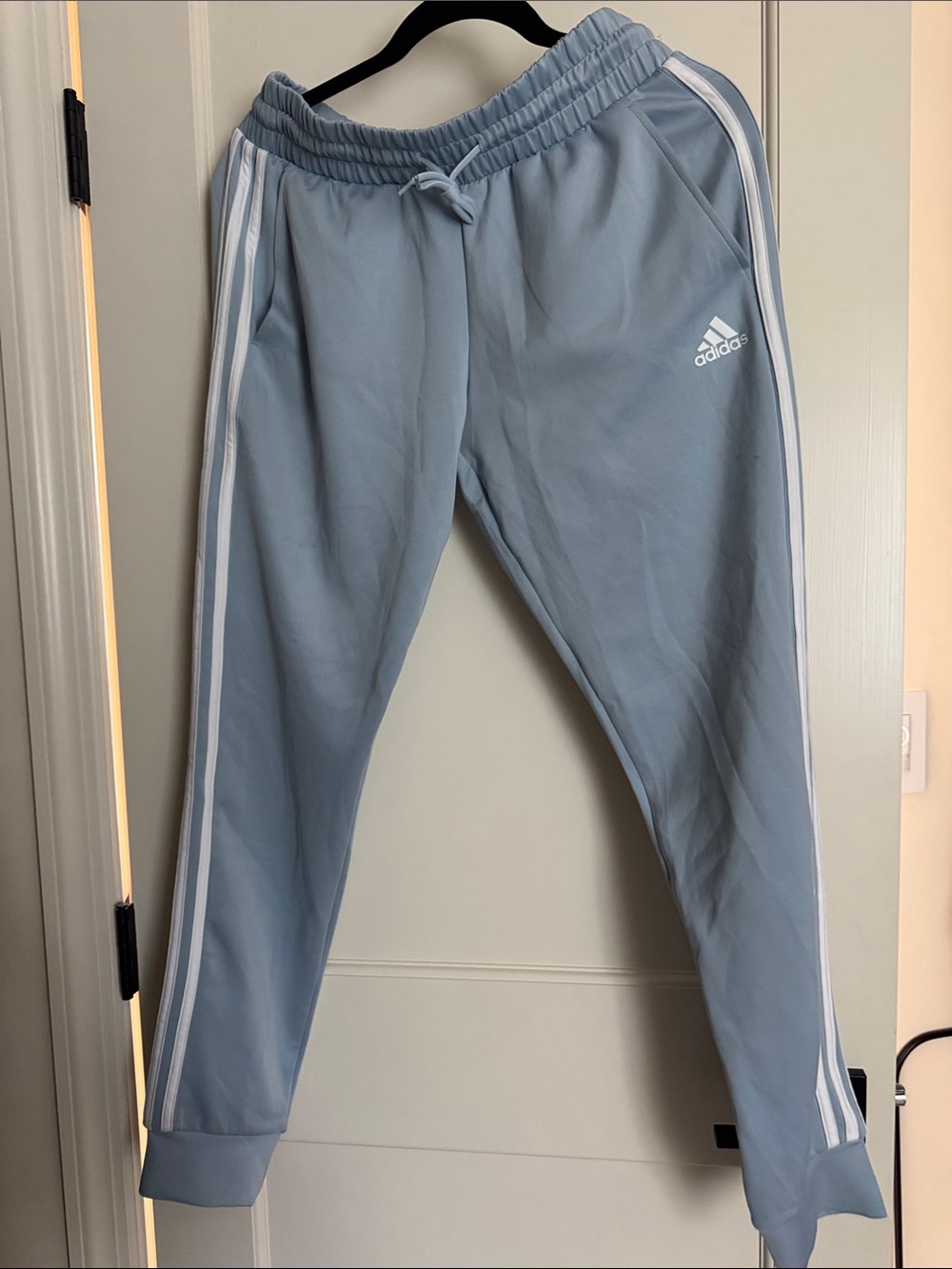 New adidas Light Blue Joggers womens S